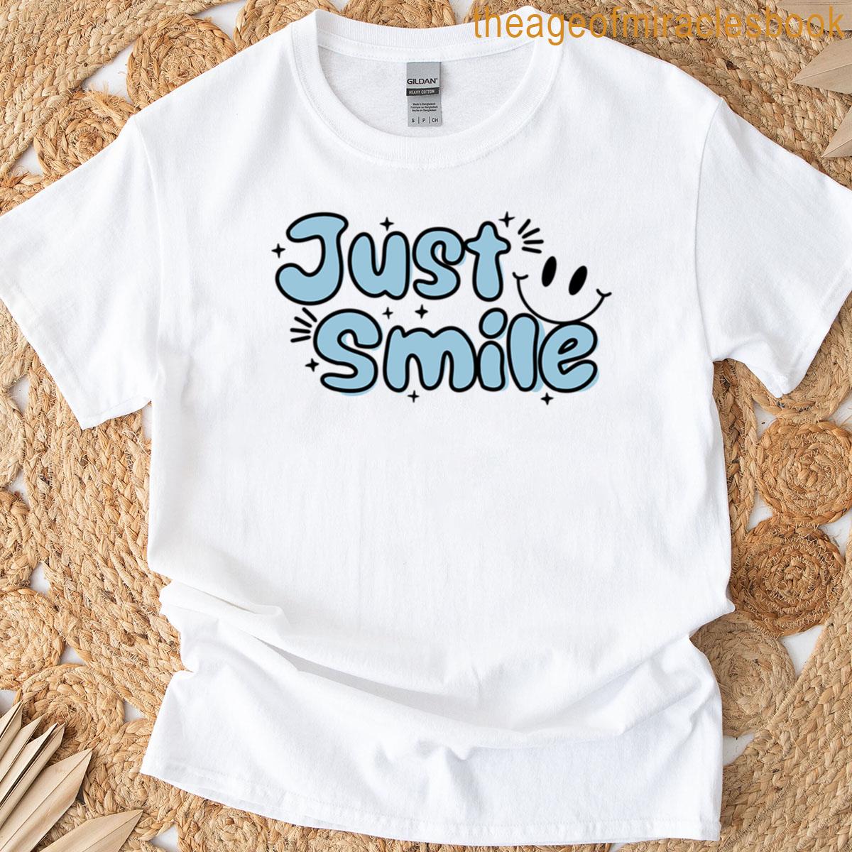 Just Smile Typography T-shirt