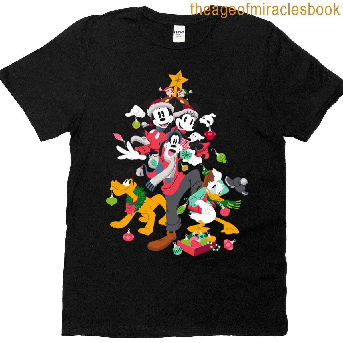 Merry Christmas Mouse Tree T-shirt