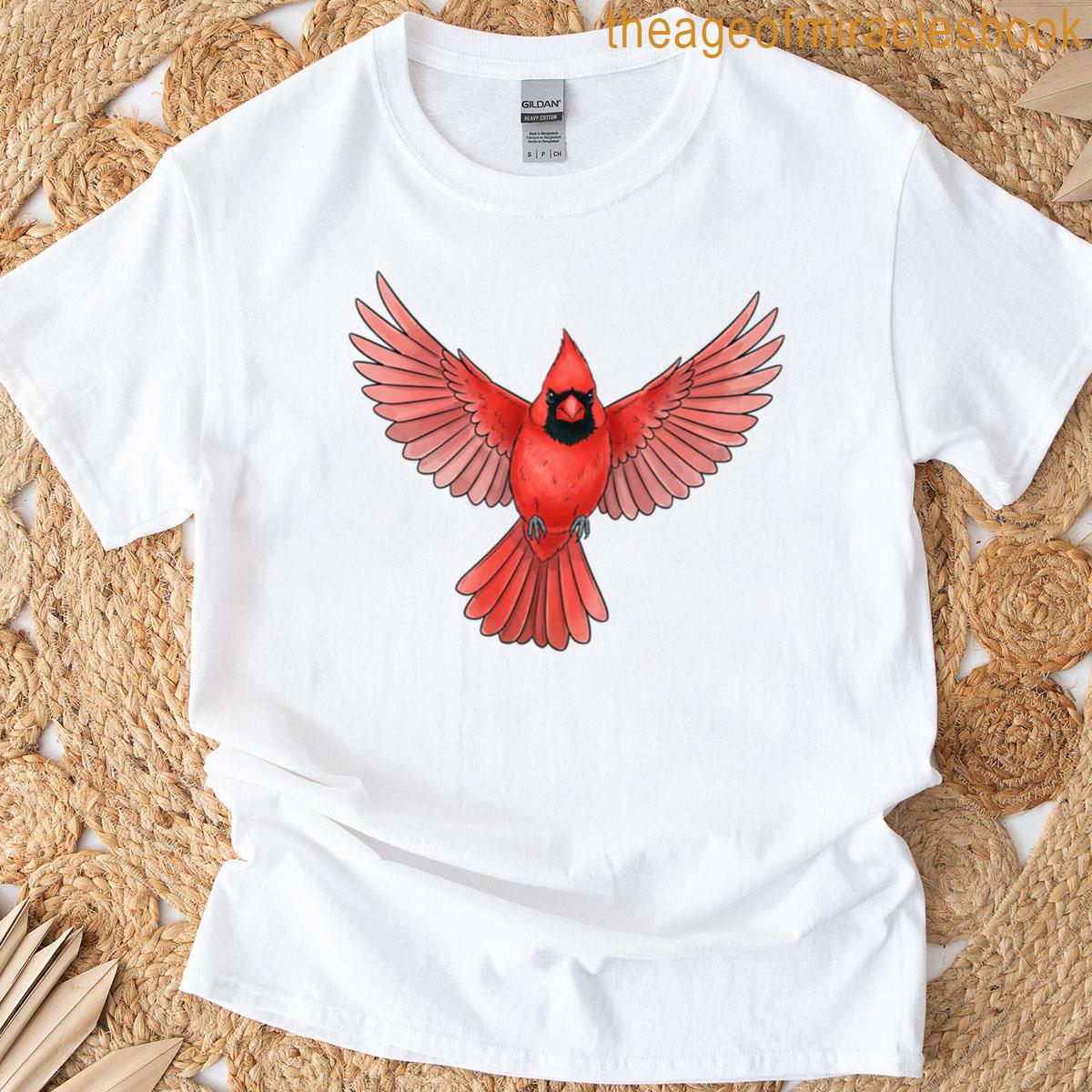 Red Cardinal Forest Animals T-shirt