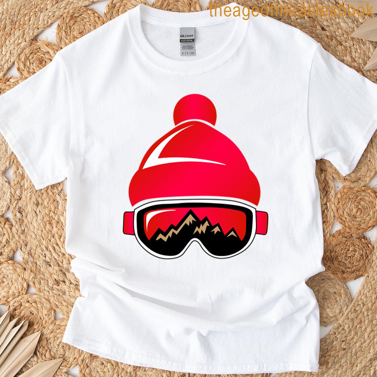 Ski Goggles Mountain Beanie T-shirt
