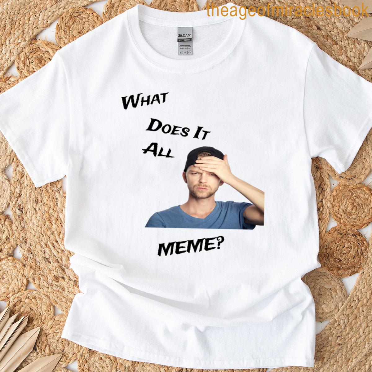 What Does It All Meme T-shirt