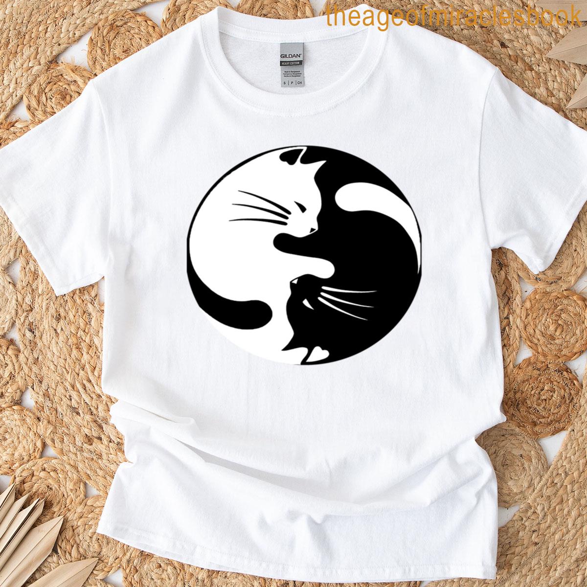 Ying Yang Cat T-shirt