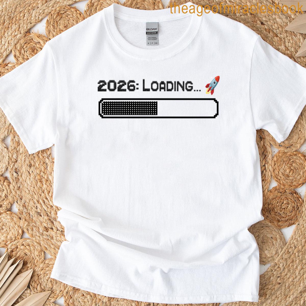 2026 Loadingplease Wait New Year Design Oversized T-shirt
