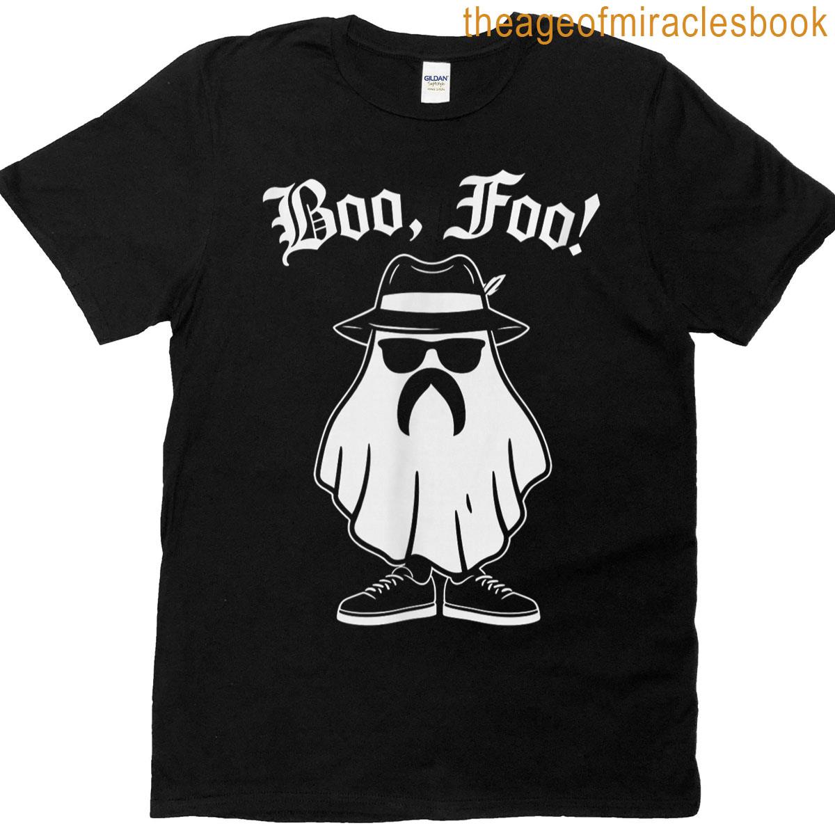 Boo Foo Funny Ghost Expression Design T-shirt