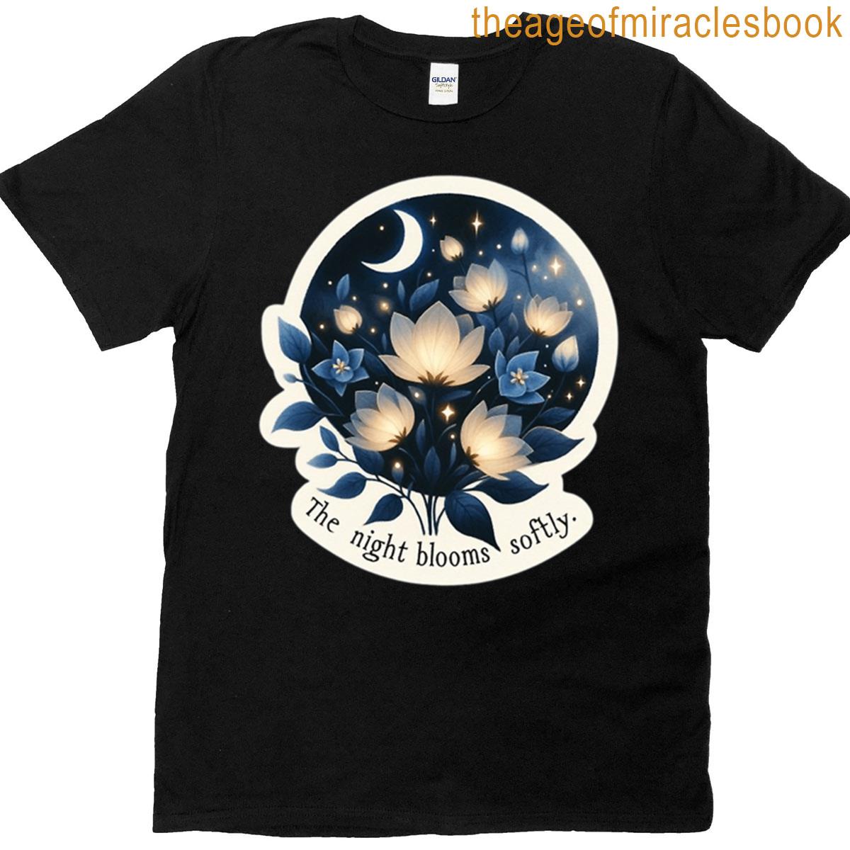 The Night Blooms Softly Oversized T-shirt