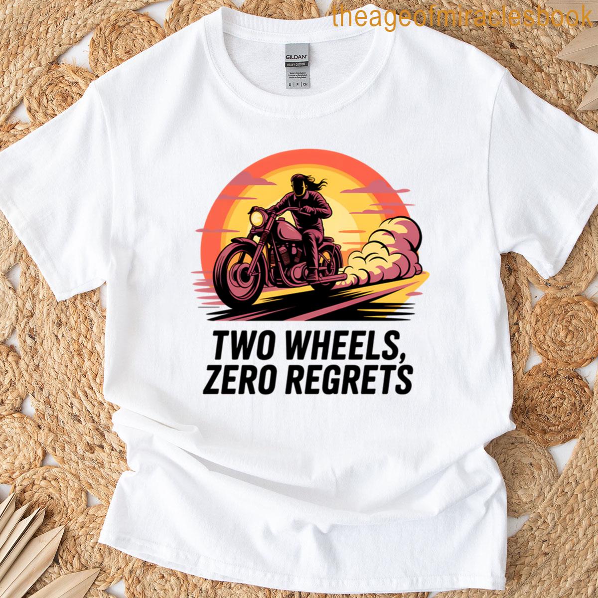 Two Wheels Zero Regrets Oversized T-shirt
