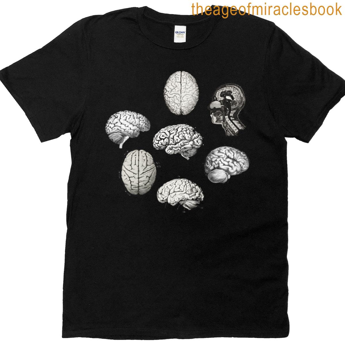 Vintage Brain Anatomy Illustrations T-shirt