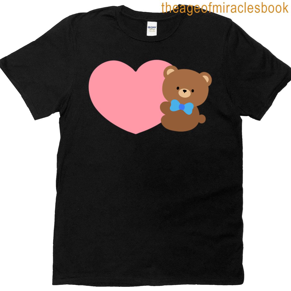 Big Heart Blue Bear T-shirt