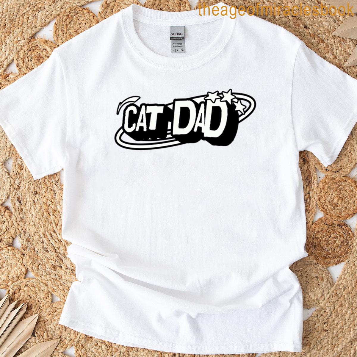 Cat Dad Blue T-shirt