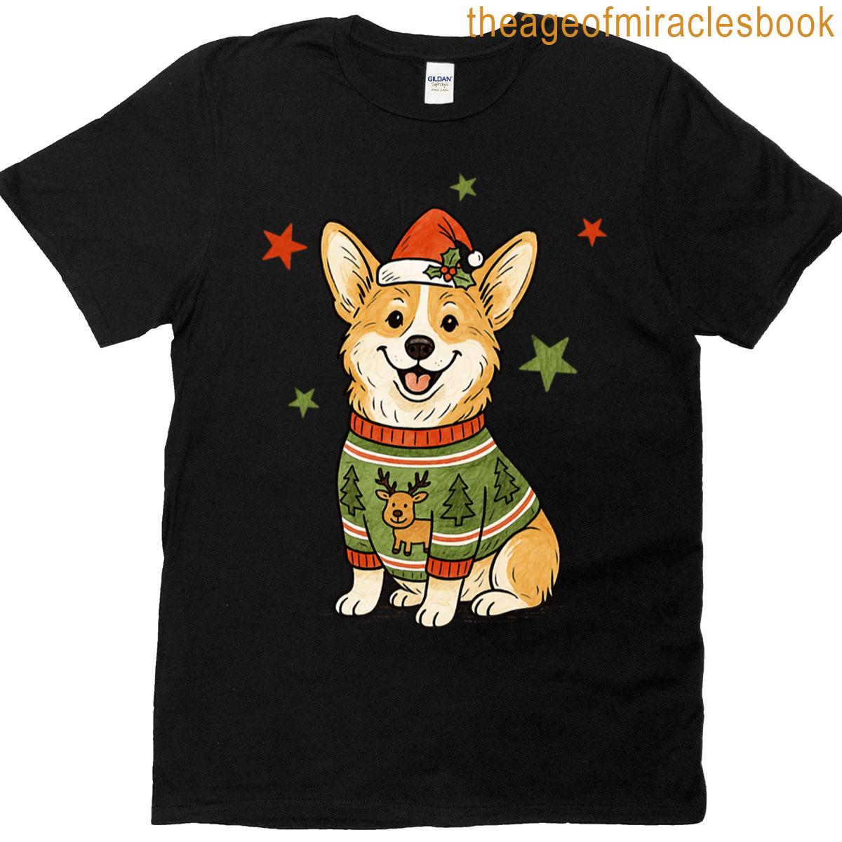 Corgi Christmas T-shirt