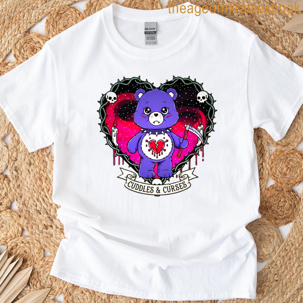 Cuddles Curses The Careless Goth Bear T-shirt