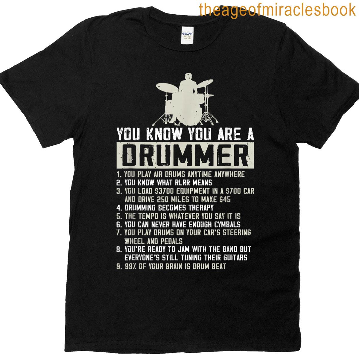 Drummer Drumming Lover Drum Player Percussion Percussionist T-shirt