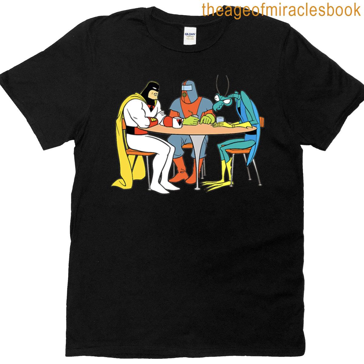Friends Around The Table Illustration T-shirt