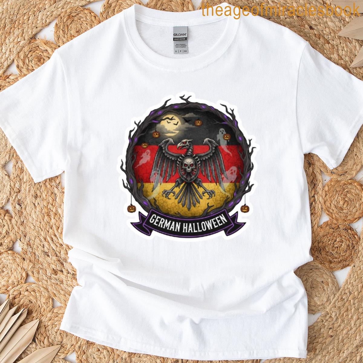 German Horror Flag Sticker Gothic Eagle Skull Decal T-shirt