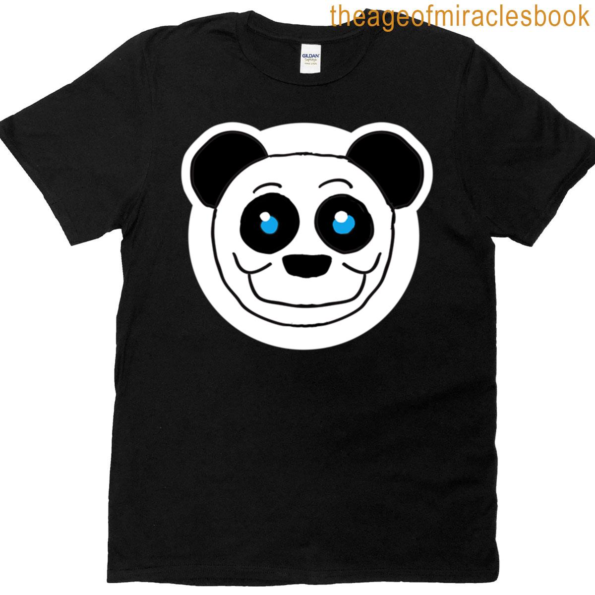 Happy Panda Face Oversized T-shirt