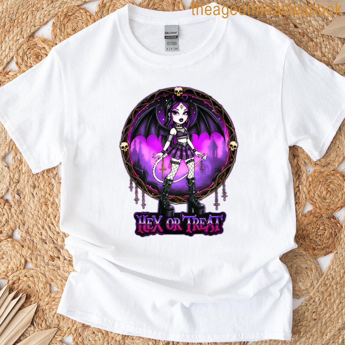 Hex Or Treat – The Goth Little Devil T-shirt