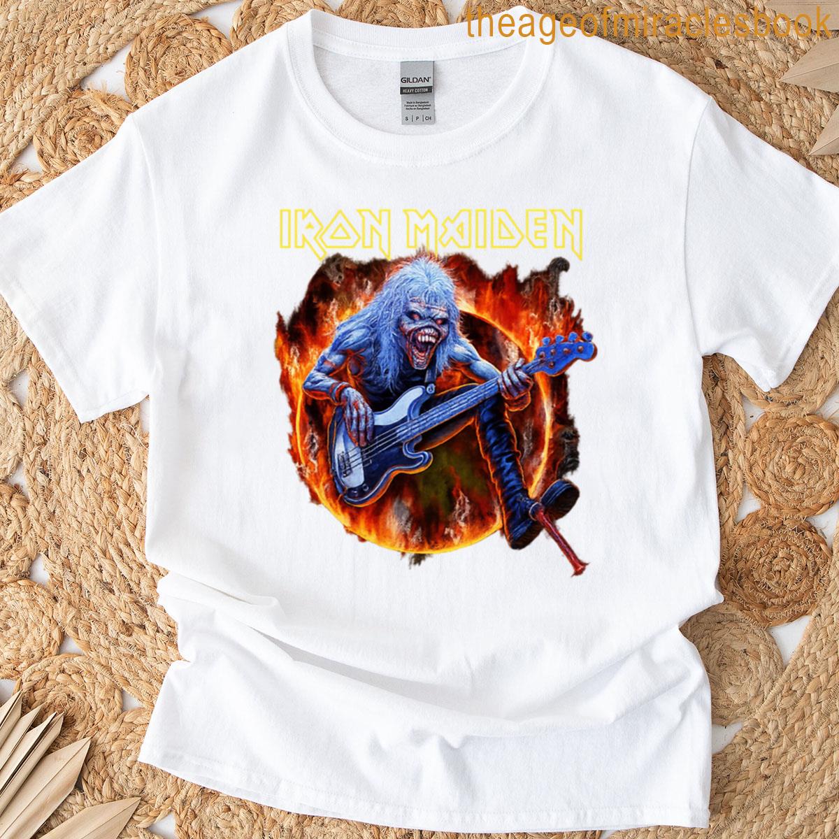 Iron Maiden Flaming Circle T-shirt