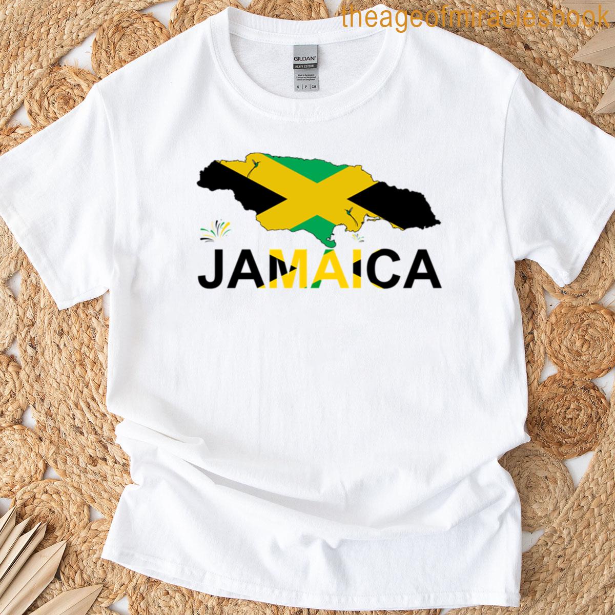 Jamaican Map Flag T-shirt