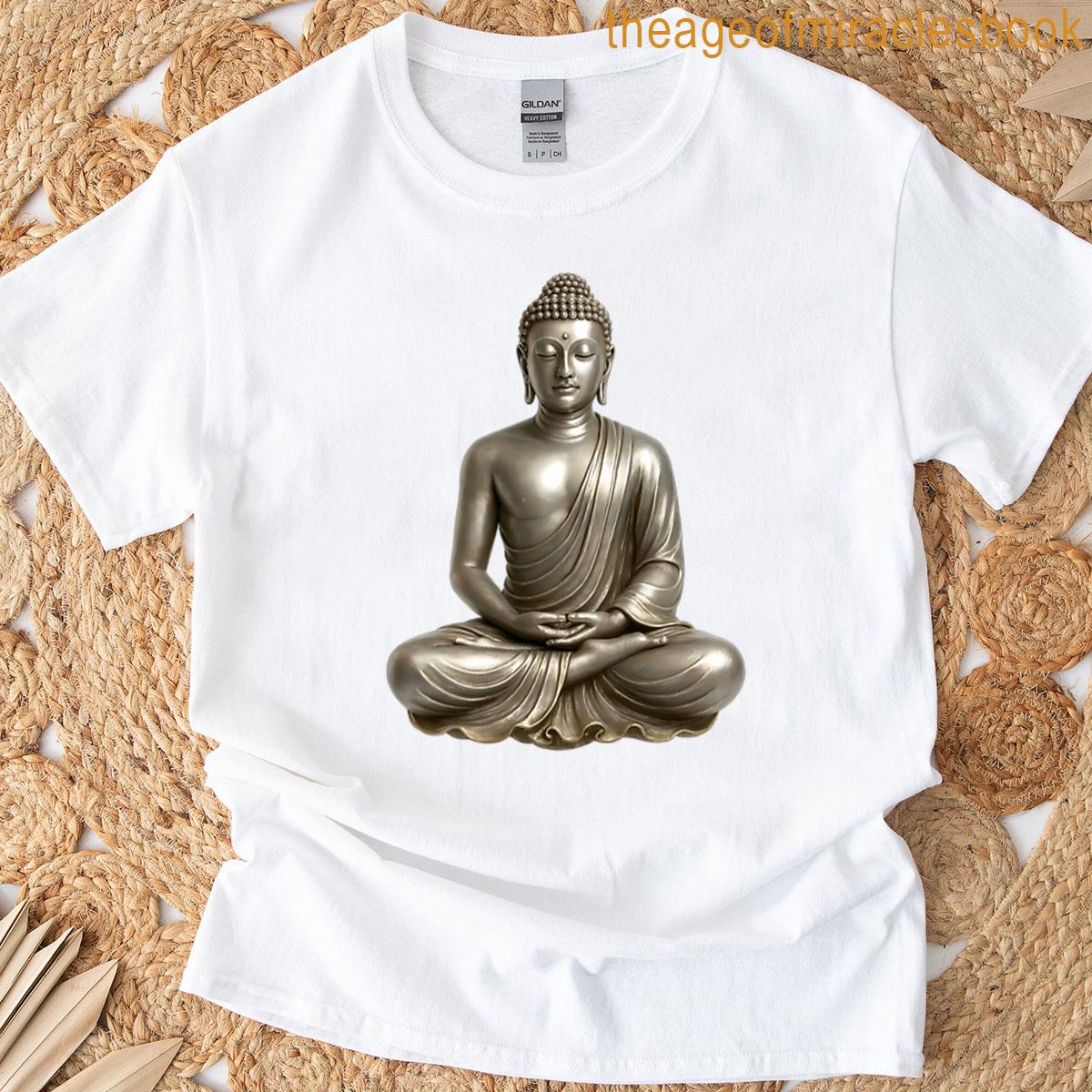 Metallic Gold Silver Art Style T-shirt