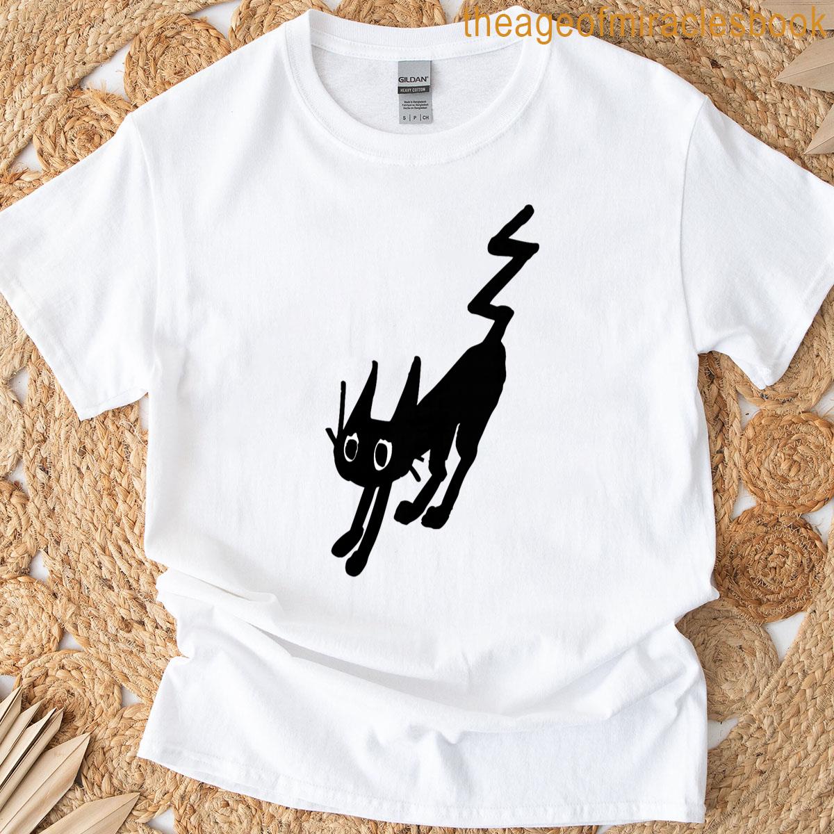 Pouncing Black Cat Premium Tri-blend T-shirt