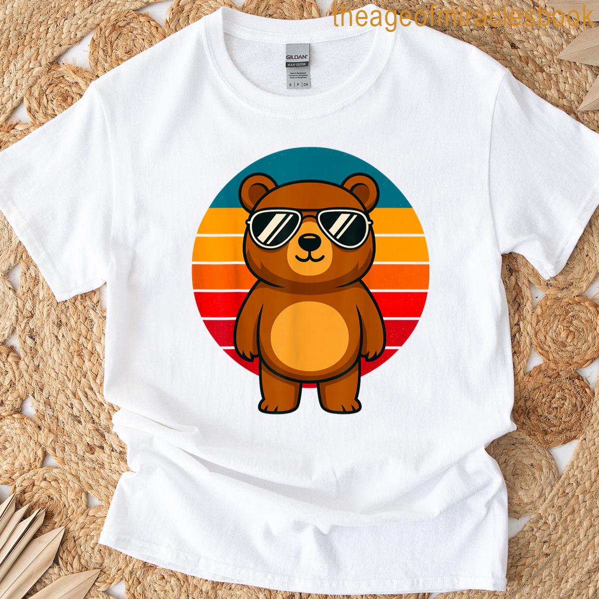Retro Bear With Sunglasses T-shirt