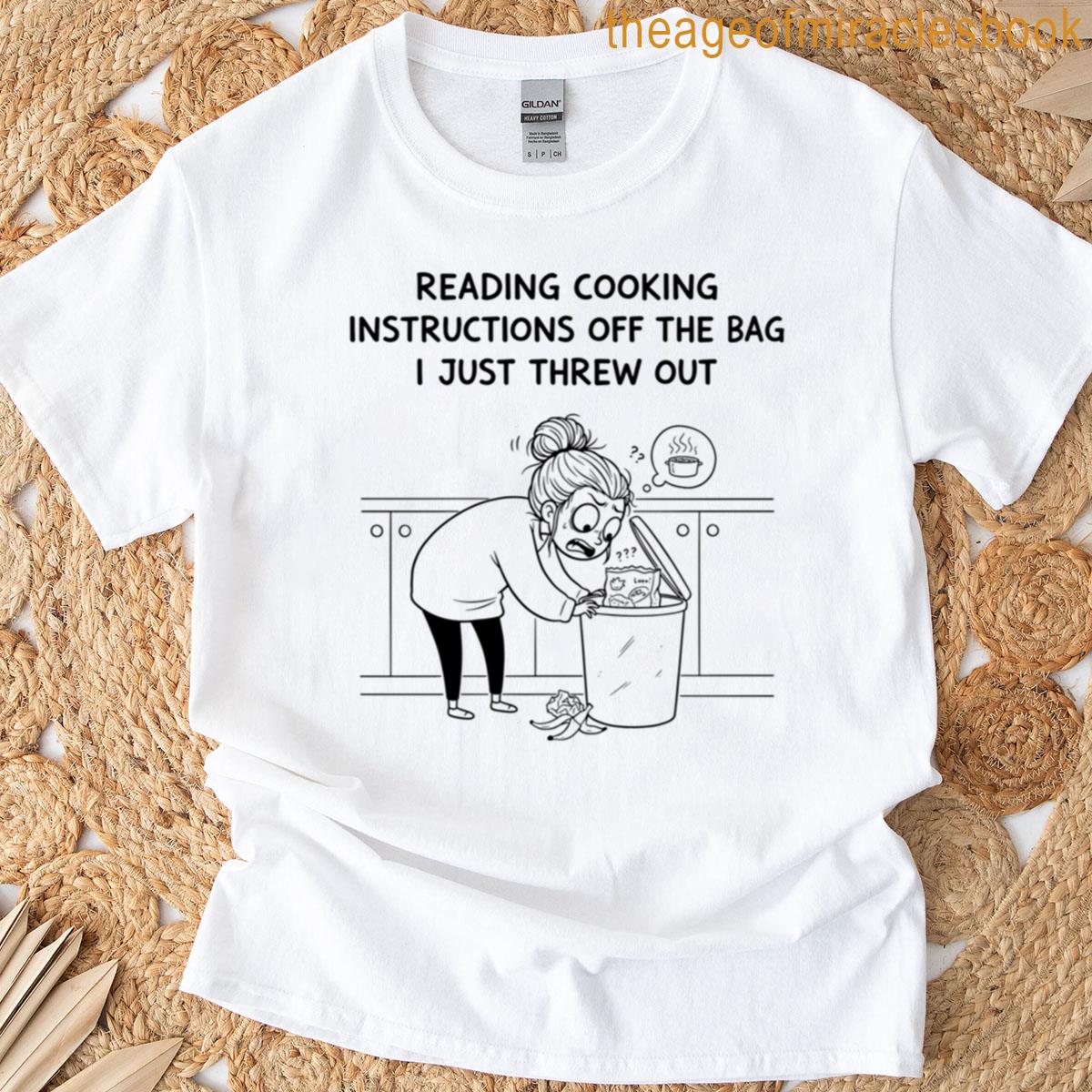The Recipe Regret Minimalist Kitchen Comic T-shirt