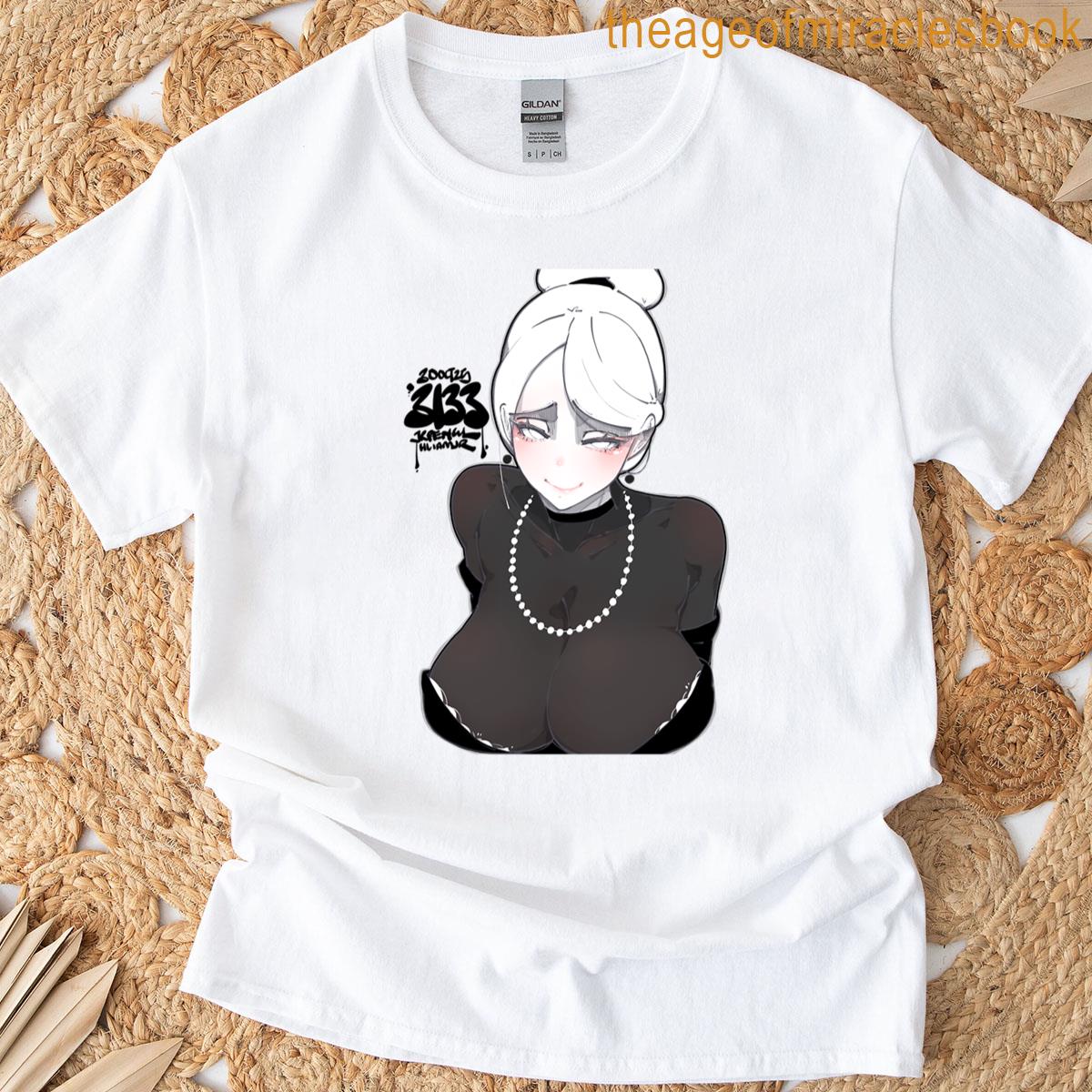3133 – White 30 Oct 2025 Doodle T-shirt