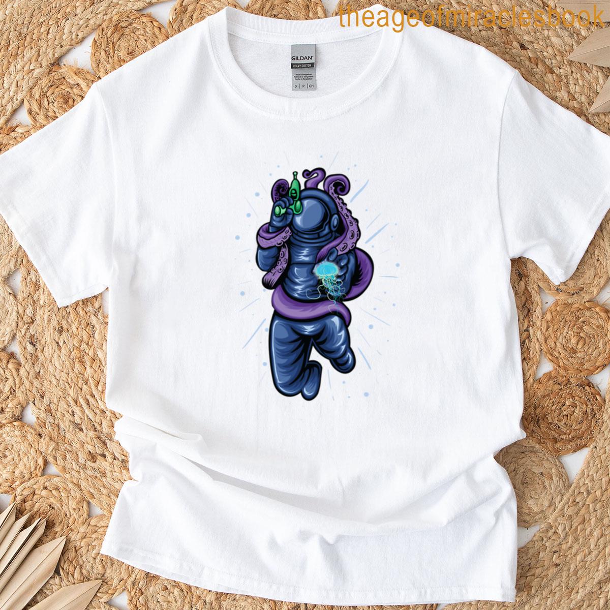 Astronaut In Tentacles T-shirt