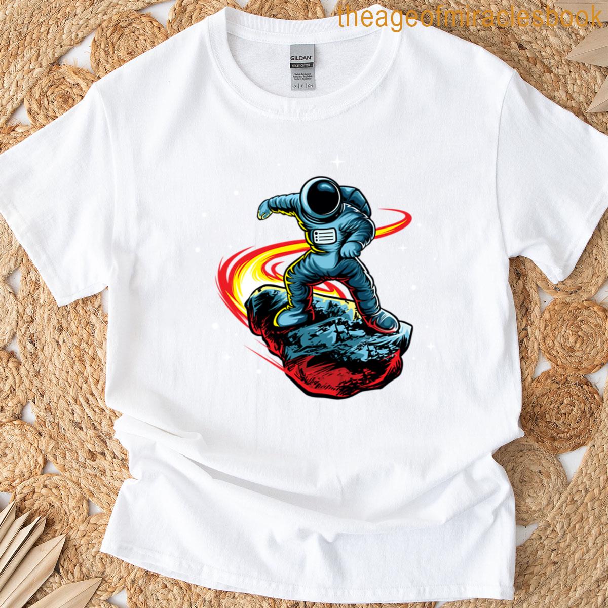 Astronaut Space Hovercraft Having Fun On The Moon T-shirt