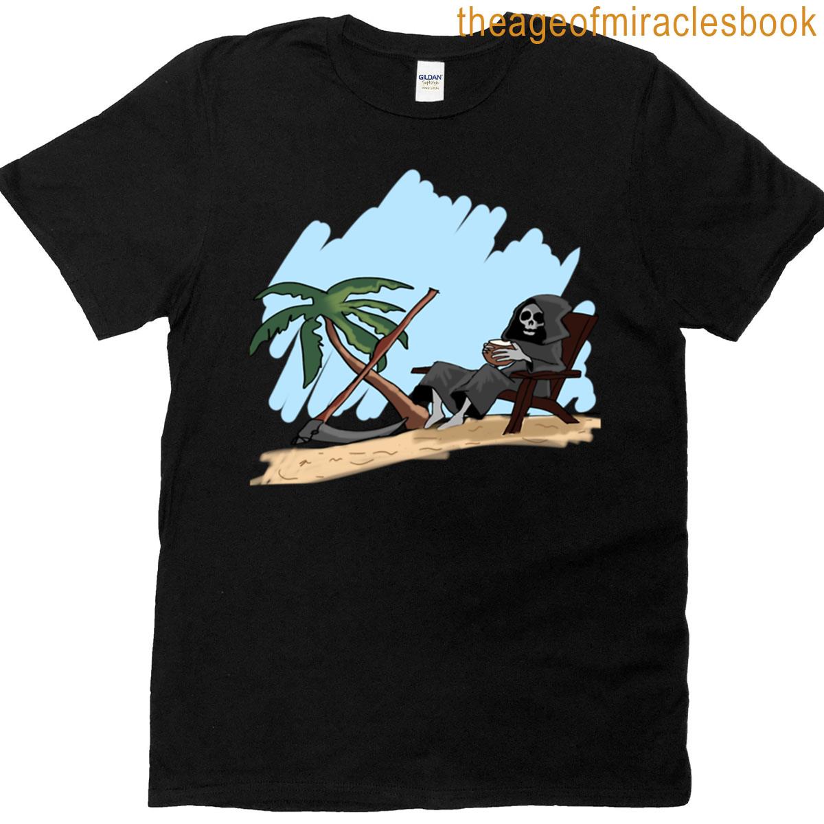 Colour Grim Reaper Design T-shirt