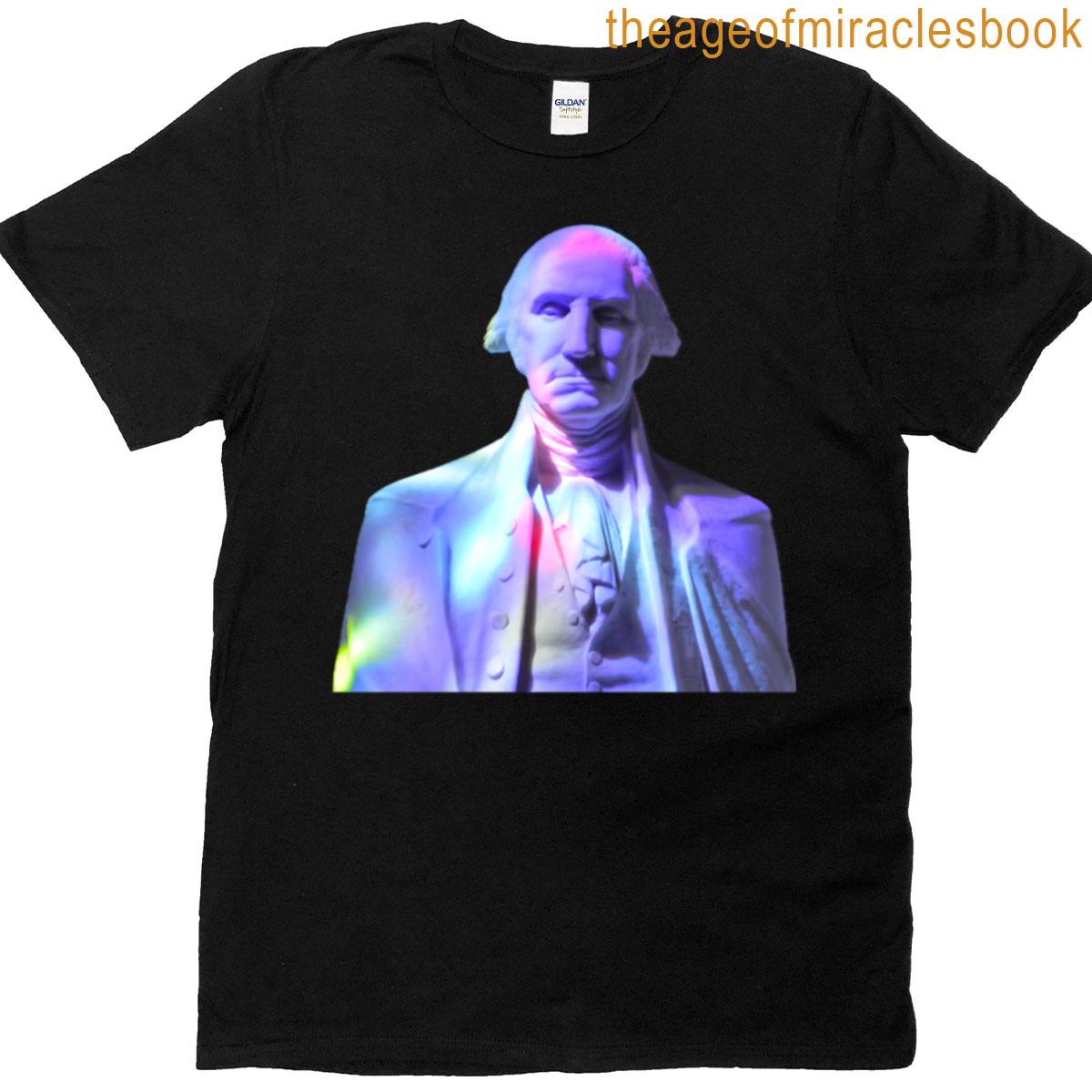 George Washington In Rainbow T-shirt
