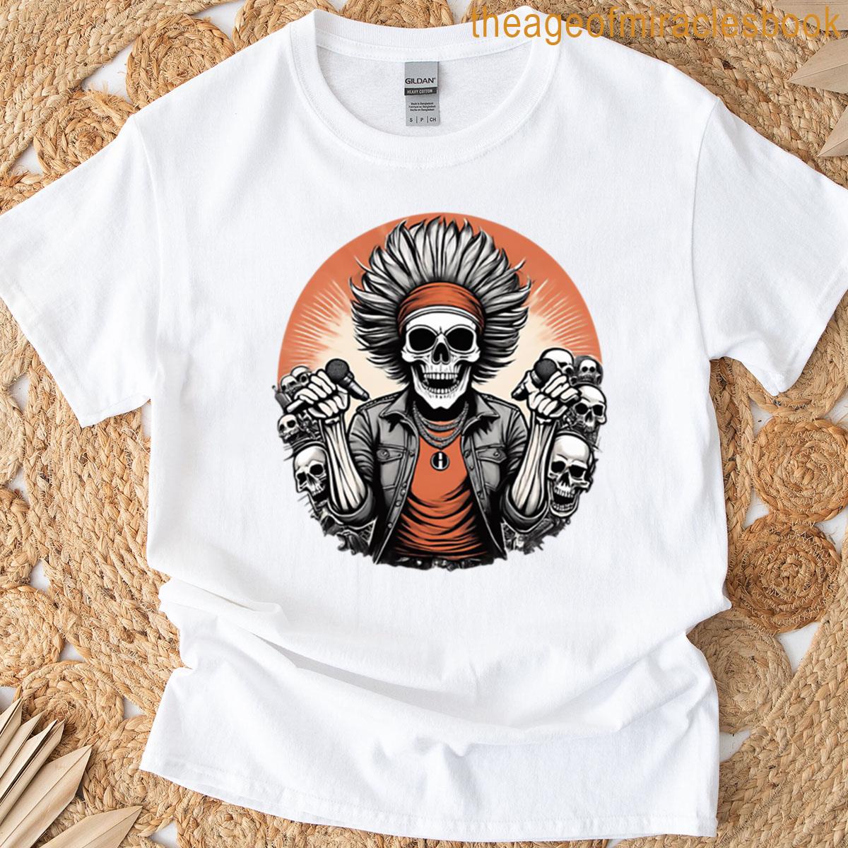 Skeleton With Crown Illustration T-shirt