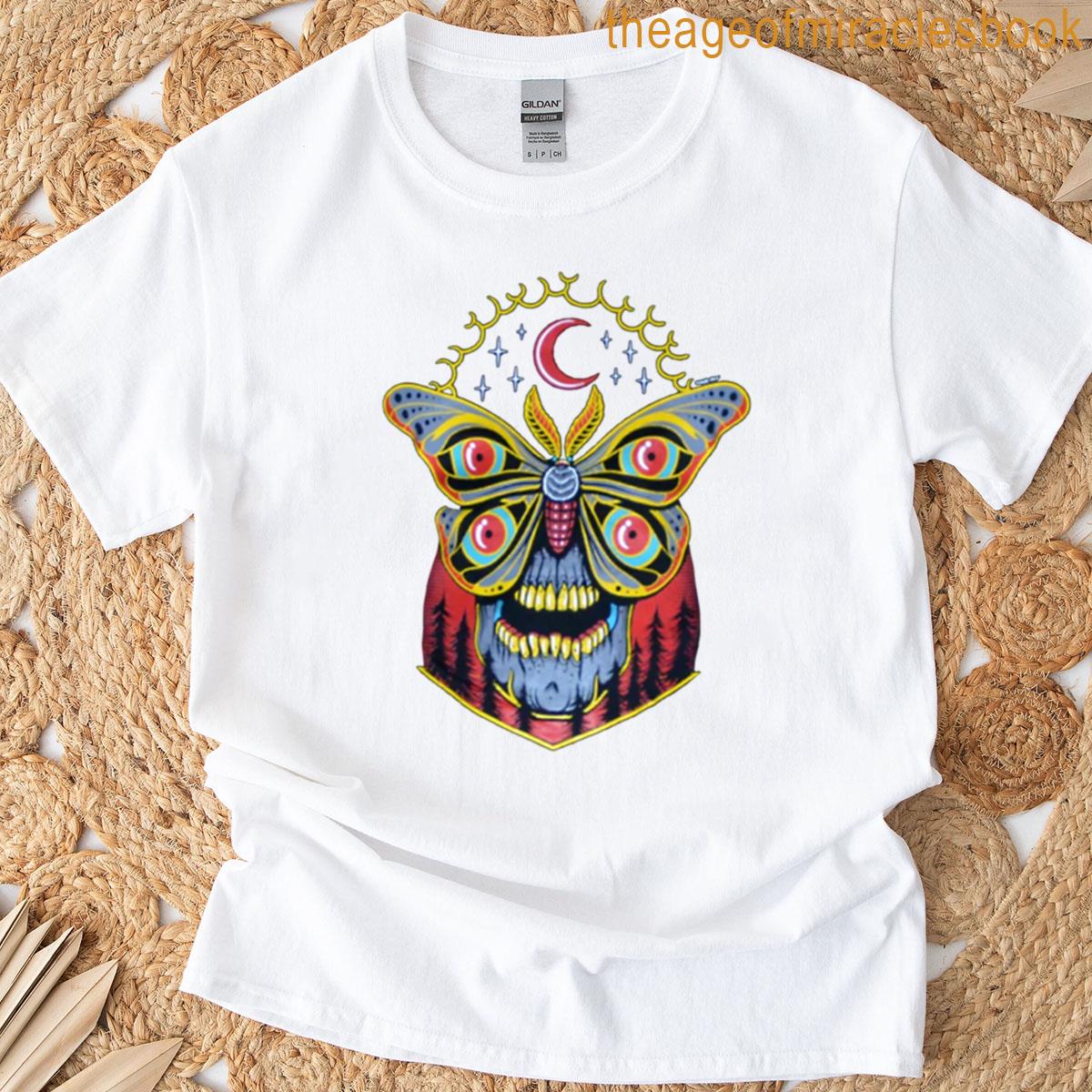 Vibrant Sugar Skull Design T-shirt