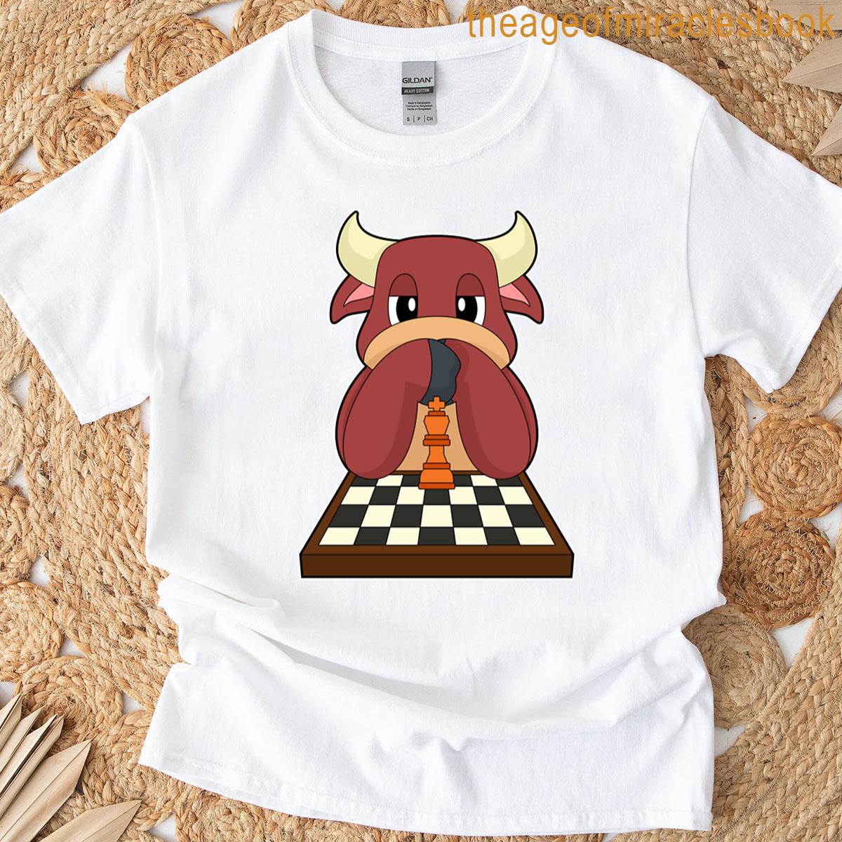Bull Chessboard Chess Board Game T-shirt