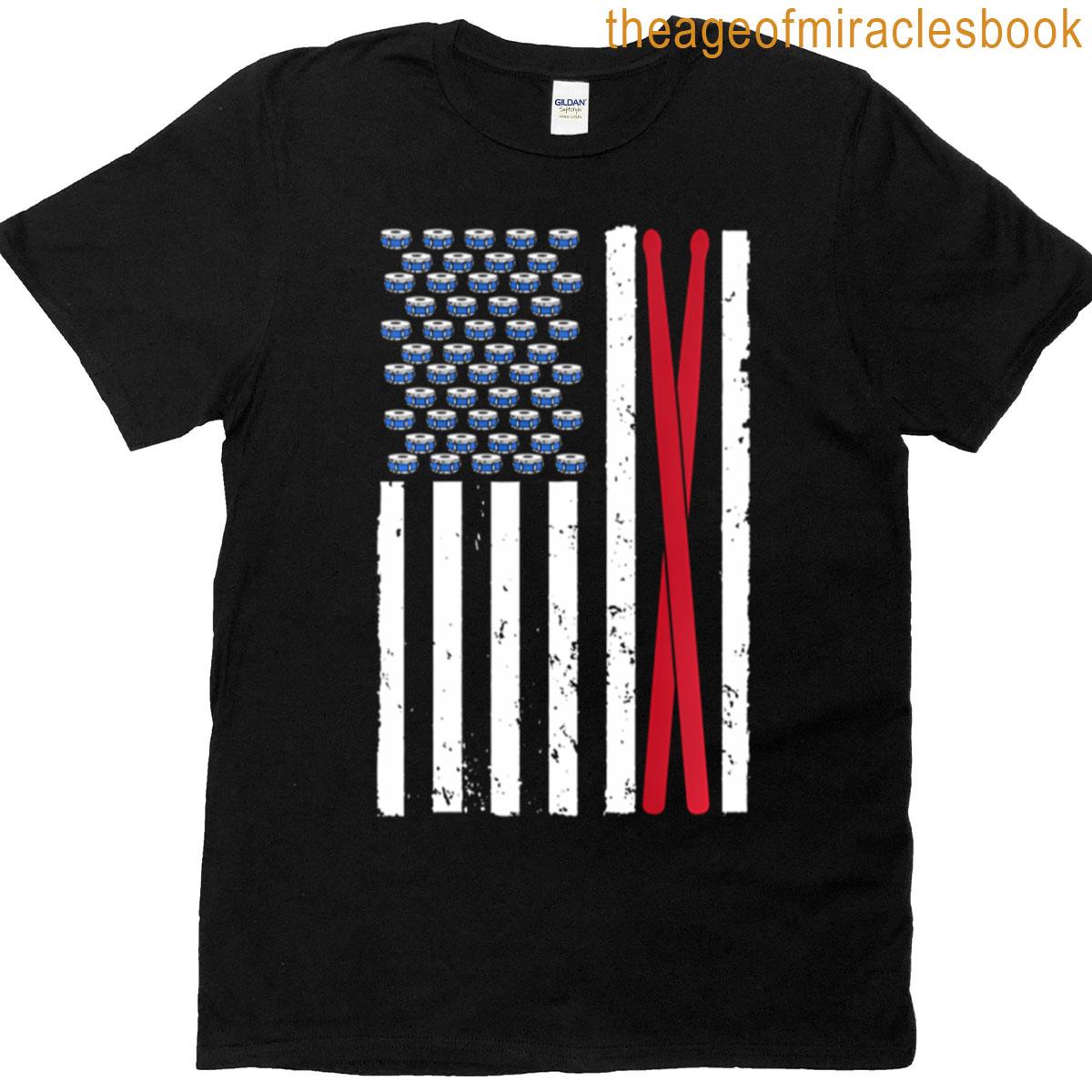Cool Drummer Art For Drumming Percussion Drumstick T-shirt