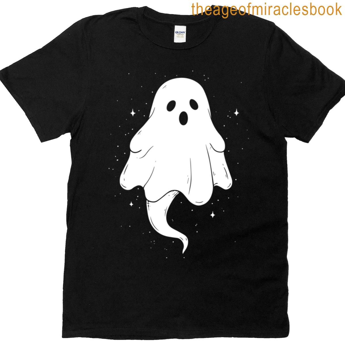 Cute Ghost Pen Sketch Illustration T-shirt