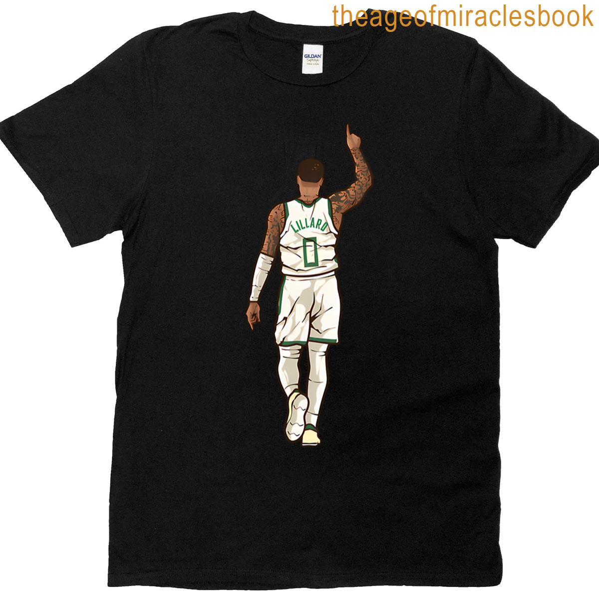 Damian Lillard Pointing Up Celebration T-shirt