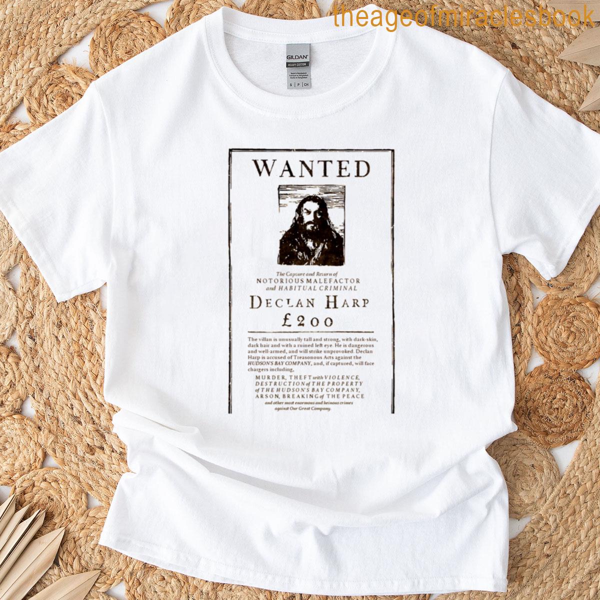 Declan Harp Wanted T-shirt