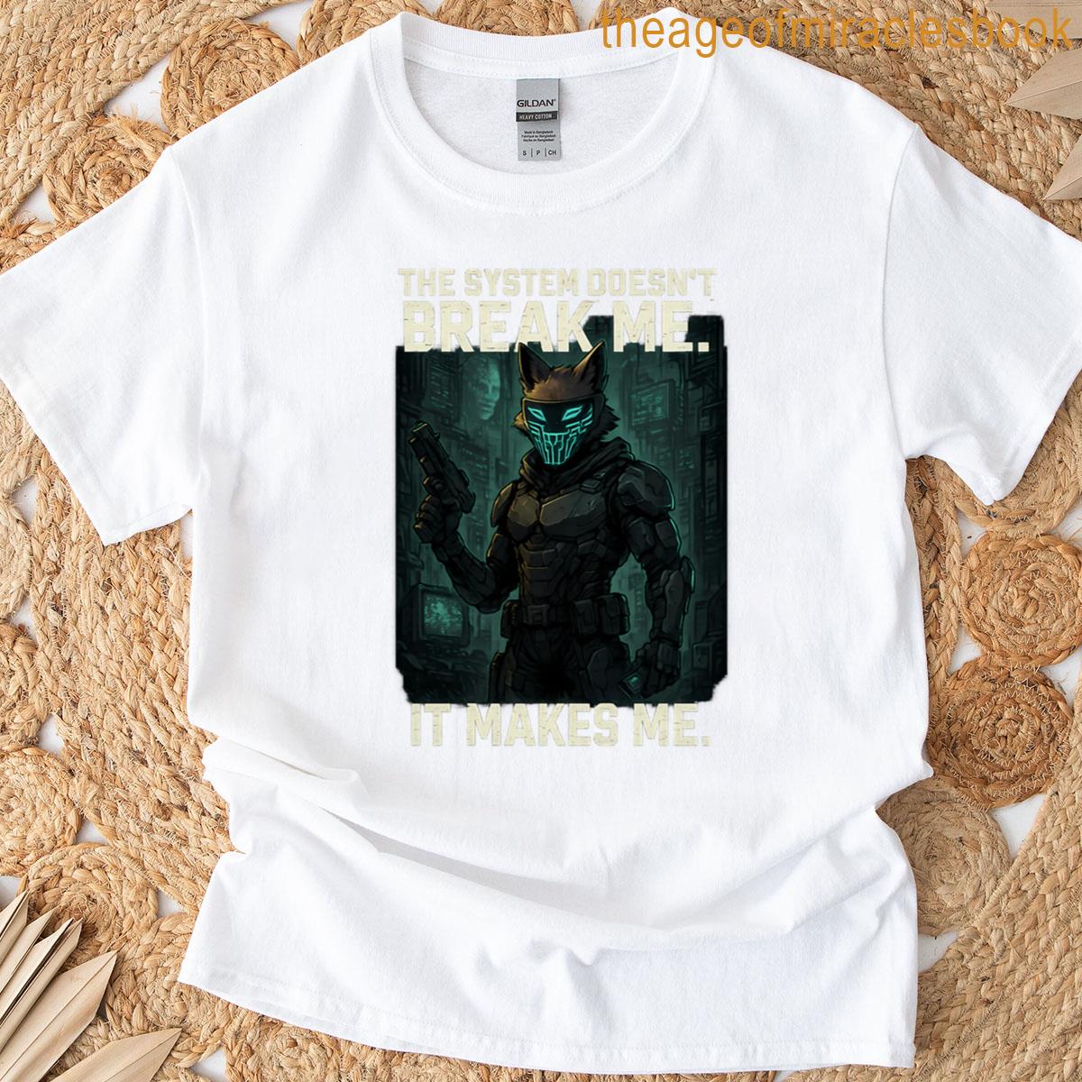 Digital Rebellion Shadowfox Against The System T-shirt