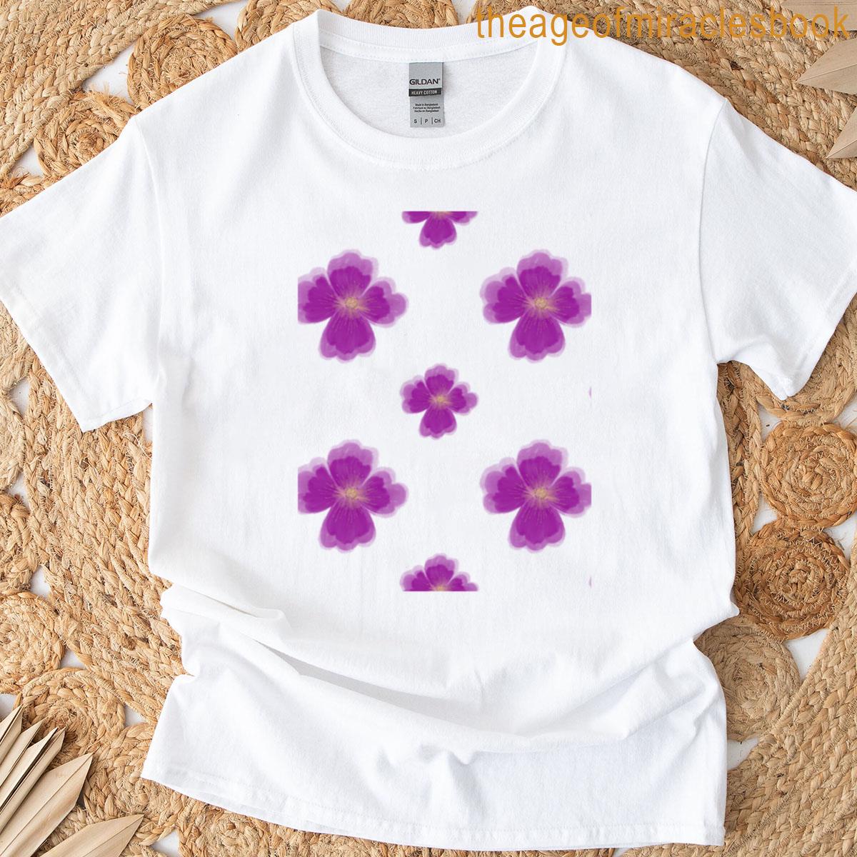 Floral Fabric Design T-shirt