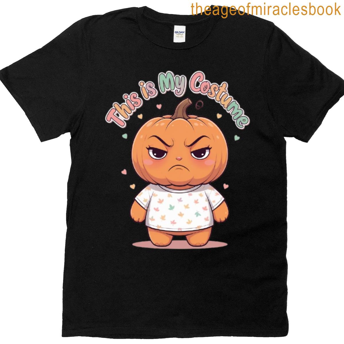 Grumpy Kawaii Pumpkin Costume Chibi T-shirt