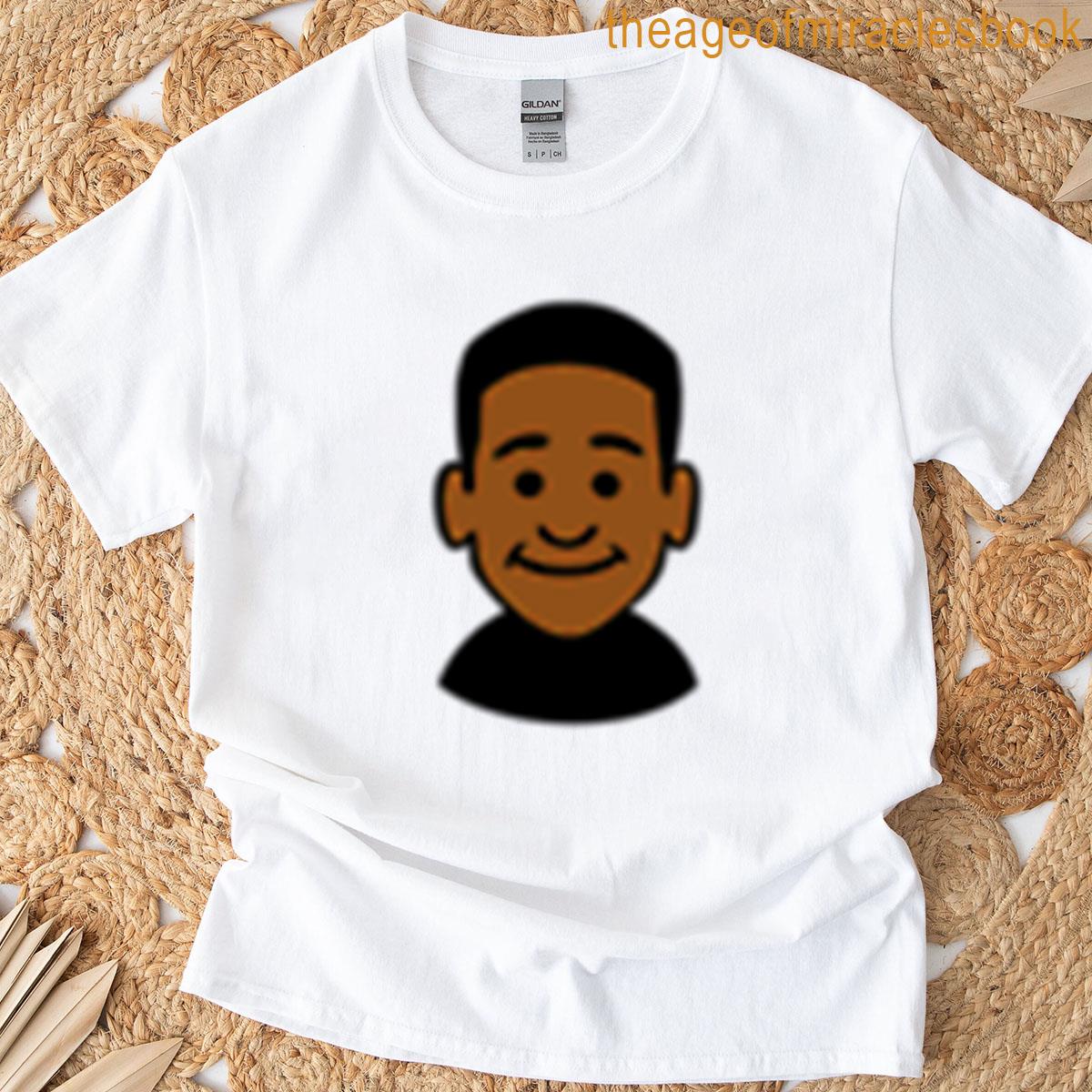 Happy Minimal Man Cartoon T-shirt
