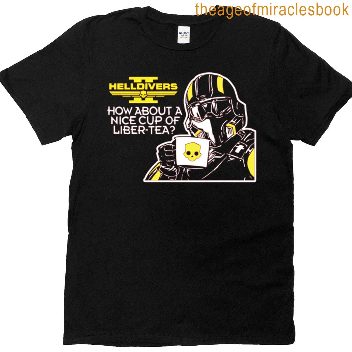 Helldivers Cup Of Liber-tea T-shirt
