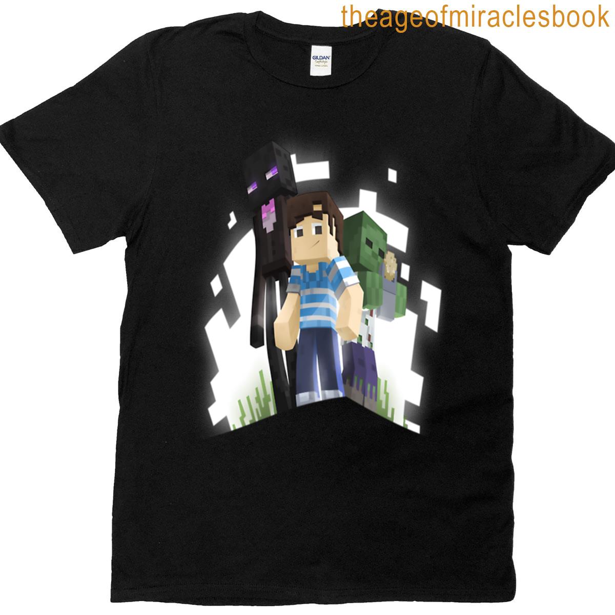 Minecraft Characters 3d T-shirt