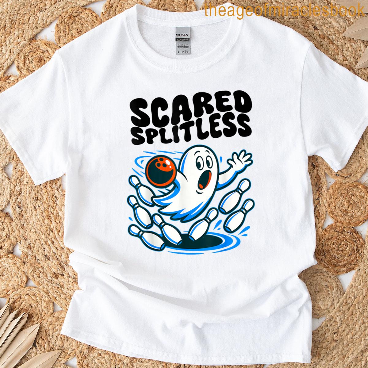 Scared Splitless Bowling Halloween Tee T-shirt