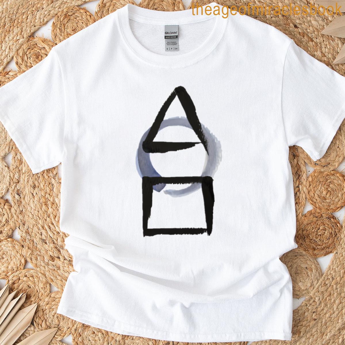 Triangle Circle Square Calligraphy Enso T-shirt