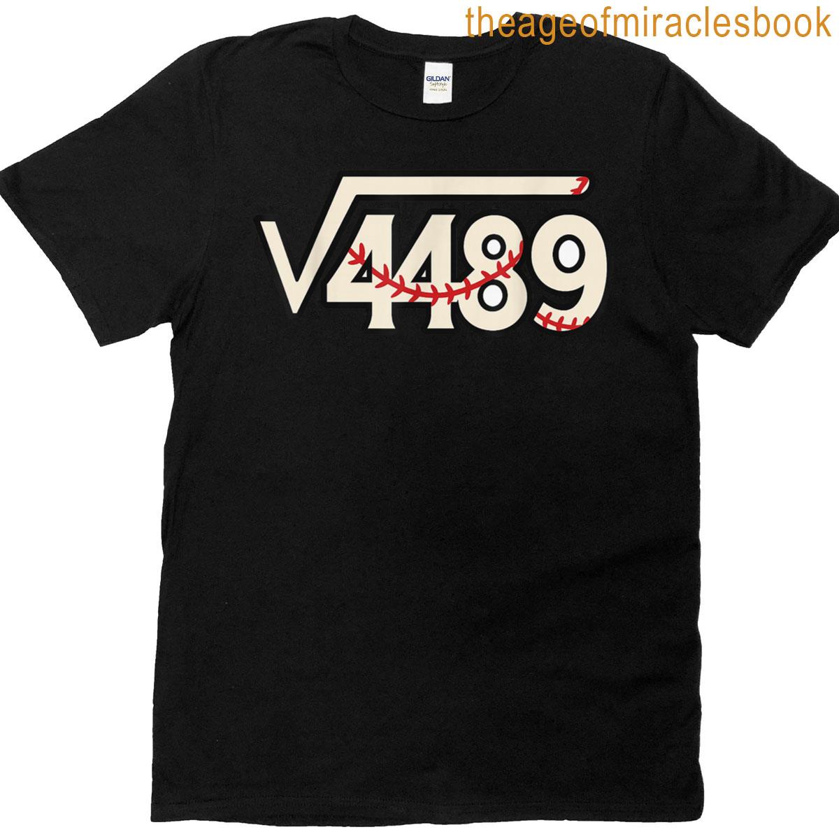 67 Baseball Meme Square Root 4489 Slang Math Teacher T-shirt