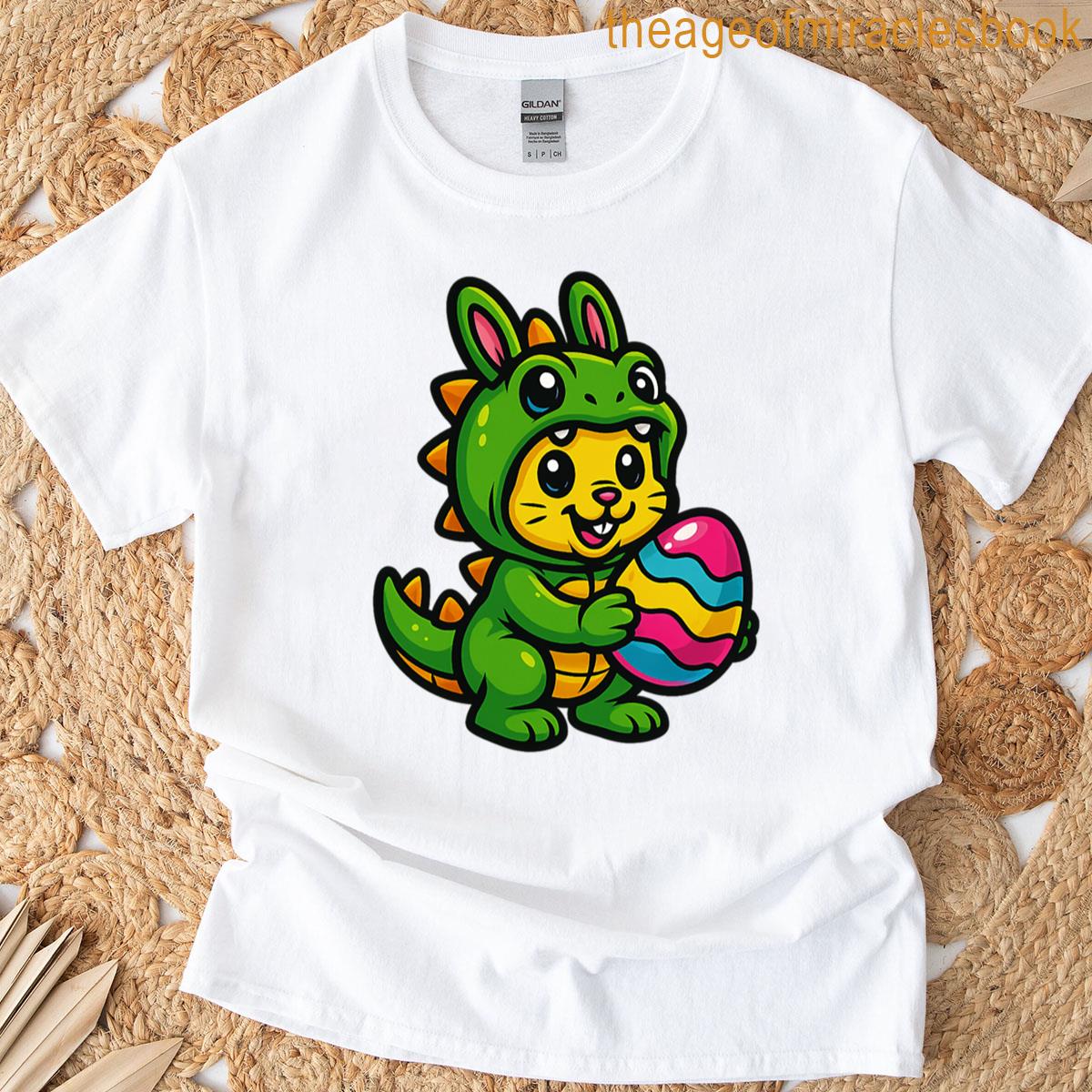 Dinosaur Bunny With Easter Egg T-shirt