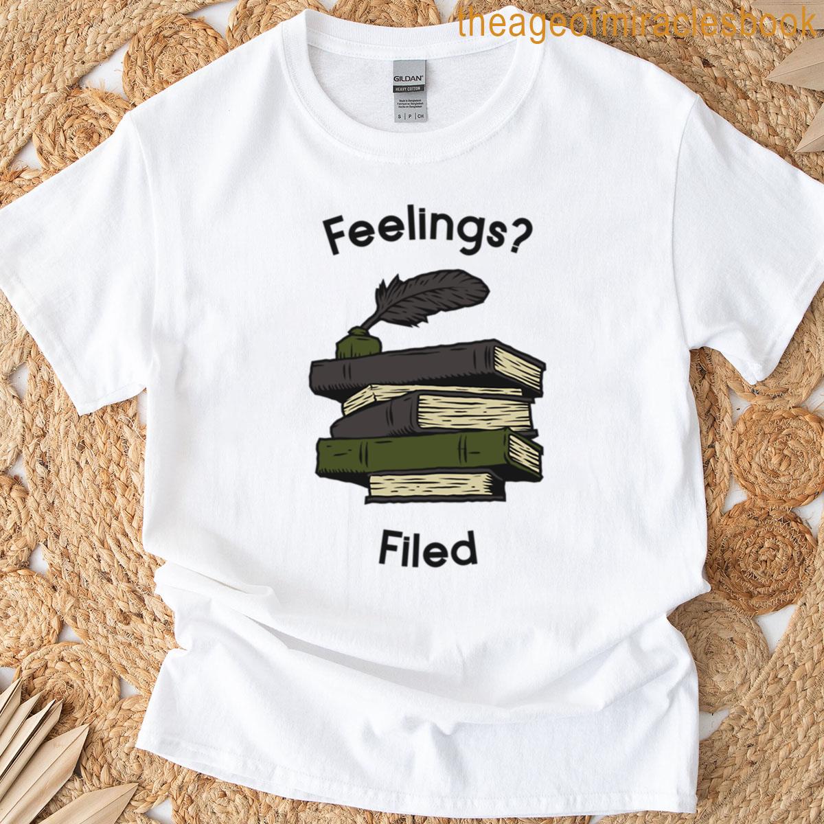 Feelings Filed Cute Journaling T-shirt