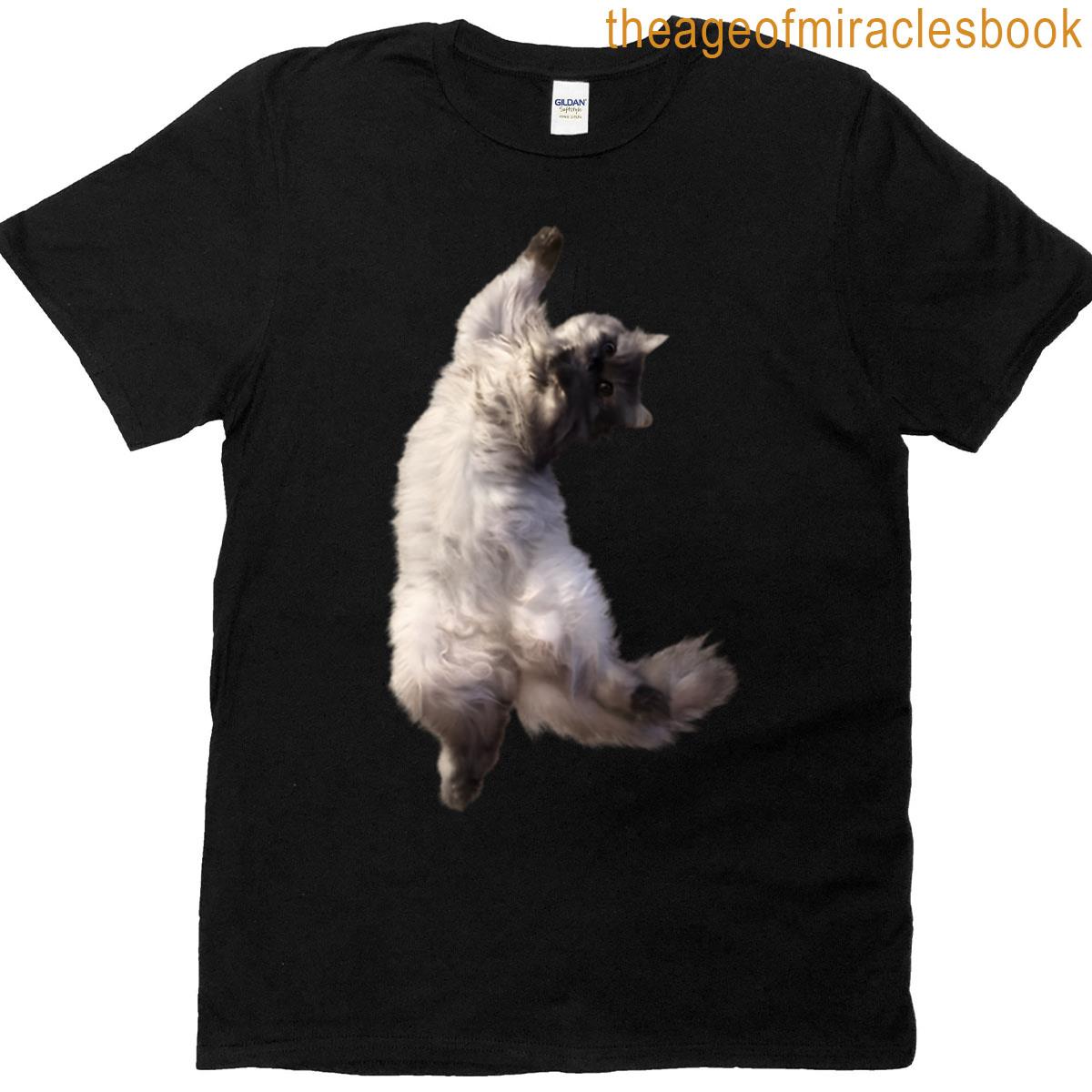 Floating Cat In Zero Gravity Oversized T-shirt